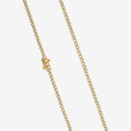 14k Yellow Gold + 4.00ct. Diamond Martini Tennis Necklace // 16"