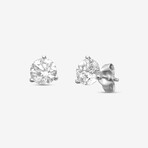 14k White Gold + 2.00ct. Diamond Martini Stud Earrings