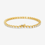 14k Yellow Gold + 5.00ct. Diamond Martini Tennis Bracelet // 7"