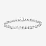 14k White Gold + 4.00ct. Diamond Martini Tennis Bracelet // 7"