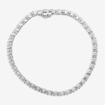 14k White Gold + 4.00ct. Diamond Martini Tennis Bracelet // 7"