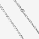 14k White Gold + 20.00ct. Diamond Martini Tennis Necklace // 16"