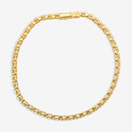 14k Yellow Gold + 3.00ct. Diamond Martini Tennis Bracelet // 7"