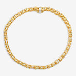 14k Yellow Gold + 5.00ct. Diamond Martini Tennis Bracelet // 7"