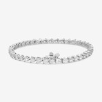 14k White Gold + 4.00ct. Diamond Martini Tennis Bracelet // 7"