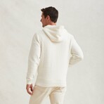 Pullover Hoodie // Cream // Large