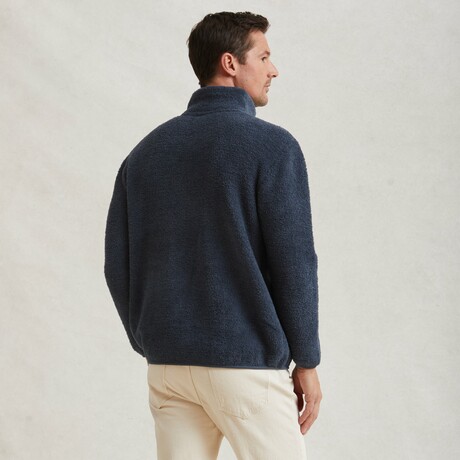 Half Zip Pullover // Vintage Blue (SMALL)