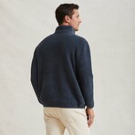 Half Zip Pullover // Vintage Blue (SMALL)