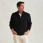 Full Zip Cozy Hoodie // Black (MED)