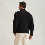 Full Zip Cozy Hoodie // Black (MED)