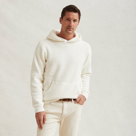 Pullover Hoodie // Cream // Large