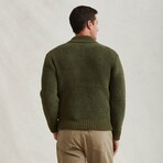 Full Zip Cozy Hoodie // Olive (MED)