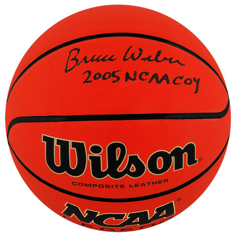 Bruce Weber // Signed Wilson NCAA Full Size Basketball w/2005 Final 4