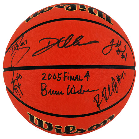 2005 Illinois Fighting Illini Team // Signed Wilson NCAA Indoor/Outdoor Basketball (6-Sigs.)