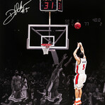 Deron Williams // IL Fighting Illini // Signed 2005 NCAA Tourny Shot vs Arizona Spotlight 16x20 Photo