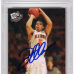 Deron Williams // Signed Illinois 2005 Press Pass Gold Rookie Basketball Card #G36