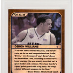 Deron Williams // Signed Illinois 2005 Press Pass Old School Rookie Basketball Card #23