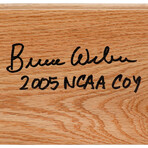 Bruce Weber // Signed 5x6 Wood Floor Piece w/2005 NCAA COY