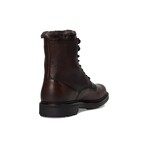 Latham Plain Toe Shearling Boot // Dark Brown (8)