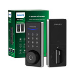 Philips 1000 Series // Fingerprint + Keypad Smart Deadbolt (Matte Black)