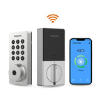 Philips 4000 Series // WiFi + Fingerprint Smart Deadbolt (Matte Black)