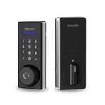 Philips 1000 Series // Fingerprint + Keypad Smart Deadbolt (Matte Black)