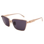 Men's // Ferragamo SF331S-738 Pilot Sunglasses // Gold + Grey