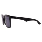 Men's // Ferragamo SF 1028SN 001 Square Sunglasses // Black + Grey