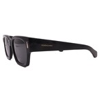Men's // Ferragamo SF2010S-001 Square Sunglasses // Black + Grey