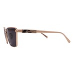 Men's // Ferragamo SF331S-738 Pilot Sunglasses // Gold + Grey