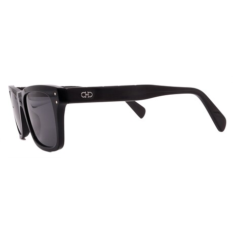 Men's // Ferragamo SF1039S 001 Square Sunglasses // Black + Grey
