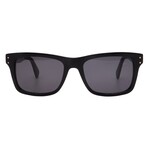 Men's // Ferragamo SF1039S 001 Square Sunglasses // Black + Grey
