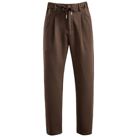 Drawstring Trouser Pants // Brown (XS)
