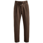 Drawstring Trouser Pants // Brown (S)