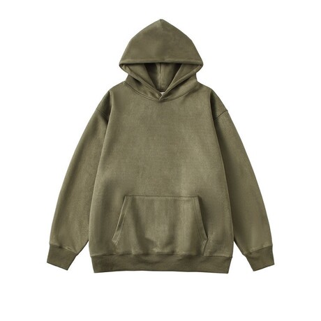 Solid Hoodie // Army green (XS)
