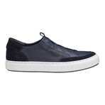 Anson Stretch Lace-To-Toe // Navy // English Suede/Sheepskin (8)
