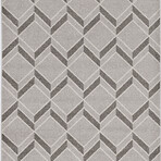 Lucia Herringbone Machine Woven Performance Area Rug // Grey (23" x 45")
