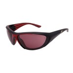 Ferrari // Men's FZ6029U 504/1E Cat Eye // Black Matte + Red