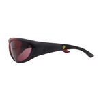 Ferrari // Men's FZ6029U 504/1E Cat Eye // Black Matte + Red