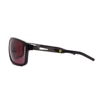 Ferrari // Men's FZ6021U 501/1E Square // Black Shiny + Red