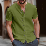 Coastal Button Down Shirt // Green (M)