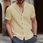 Coastal Button Down Shirt // Khaki (XL)