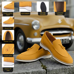 Emma // Genuine Suede Leather Loafers // Mustard (US: 7)