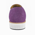 Emma // Genuine Suede Leather Loafers // Purple (US: 7)