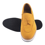 Emma // Genuine Suede Leather Loafers // Mustard (US: 7)