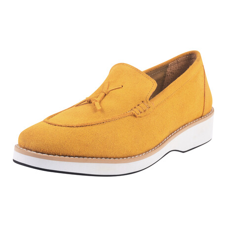 Emma // Genuine Suede Leather Loafers // Mustard (US: 7)