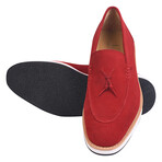 Emma // Genuine Suede Leather Loafers // Red (US: 11)