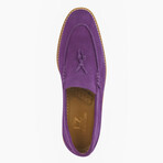 Emma // Genuine Suede Leather Loafers // Purple (US: 7)