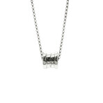Bulgari // 18k White Gold B.Zero1 Pendant Necklace // 17.32"-20.07" // Store Display