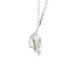 Cartier // 18k White Gold Baby Love Diamond Pendant Necklace // 16.92" // Store Display